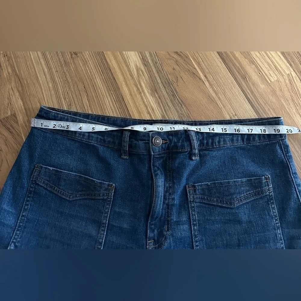 Jessica Simpson Tease High Rise Wide Leg Jeans Patch Pocket Plus Size 18 W